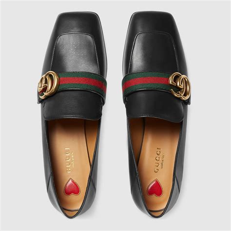 gucci womens leather loafers camelot|classic Gucci loafers women's.